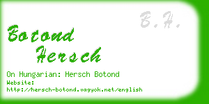 botond hersch business card